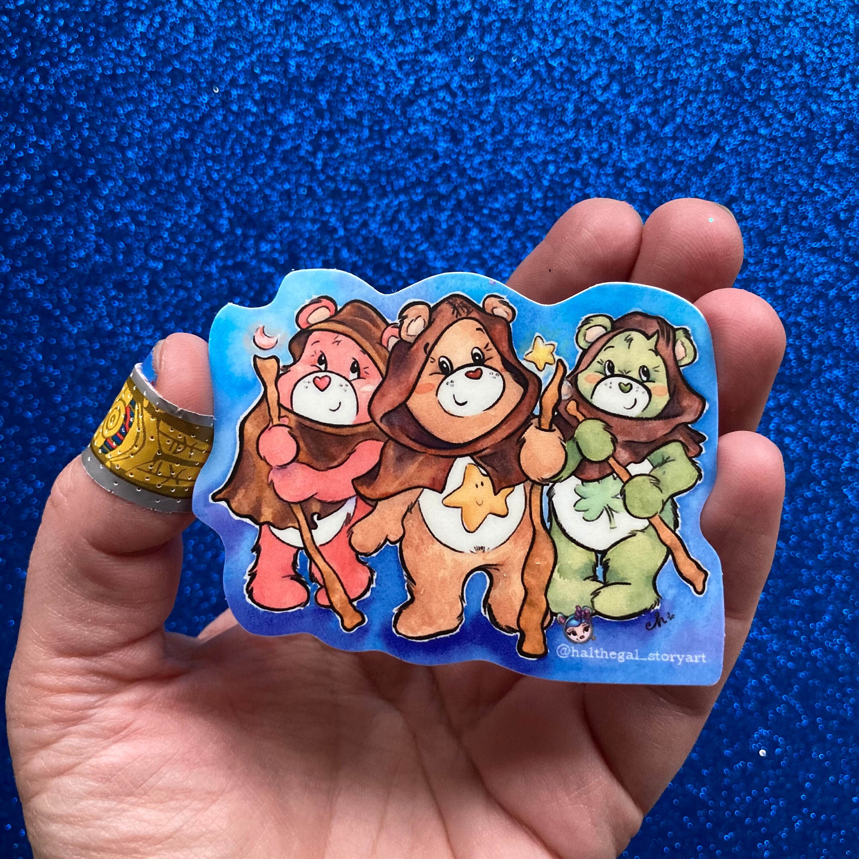 EWOK CARE BEARS star wars 80's cartoon mashup diecut Etsy