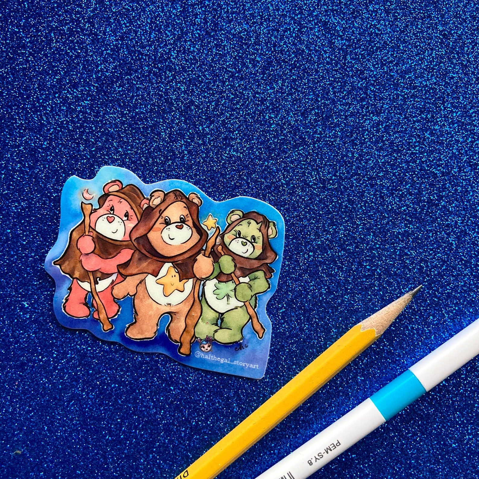 EWOK CARE BEARS star wars 80's cartoon mashup diecut Etsy