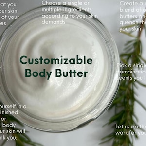 Personalized Body Butter: Natural Moisturizer for Dry, Sensitive Skin
