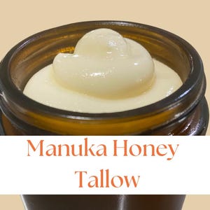 Tallow - Manuka Honey Moisturizer | Body and Face Cream | Dry Skin | All Natural Skincare