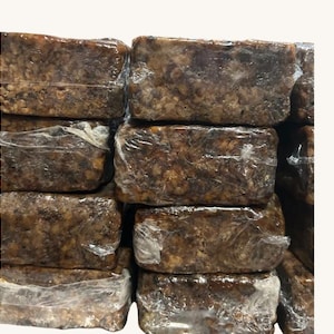 Jabón negro africano crudo de Ghana