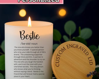Personalized Best Friend Candle, Best Friend Gift Bestie Candle Gift Custom Friend Candle Best Friend Birthday Gift Special Friend Gift Nice