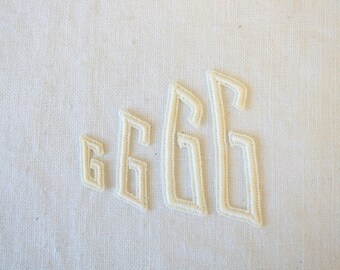 1930s White O Monogram Letter