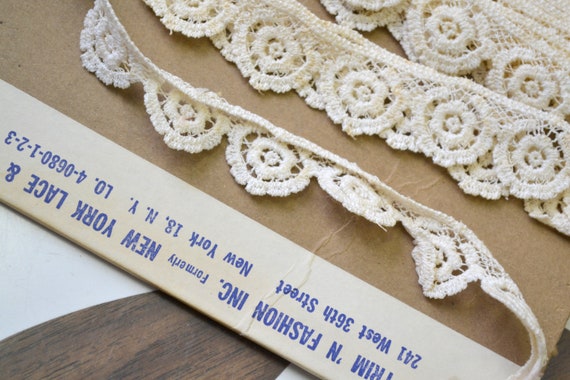 cream lace trim