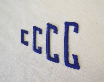 1930s White O Monogram Letter