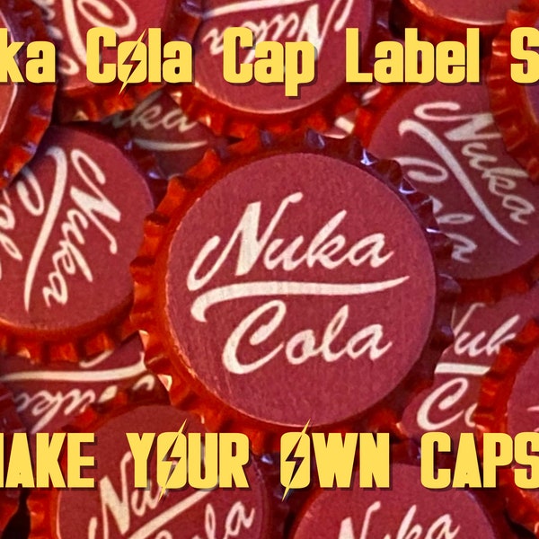 Unofficial Nuka Cola Fallout Inspired Bottle Cap SVG File Download For Crafts | SVG Art