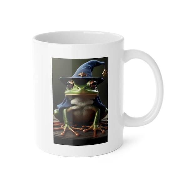 Cool cups,Wizard Frog mug , birthday gifts, wizard frog, cool frog mugs, frog mugs 11oz