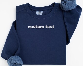 Comfort Colors Custom Text Personalized T-Shirt with Name or Message or Quote - Perfect Gift for Birthdays, Anniversaries, Weddings