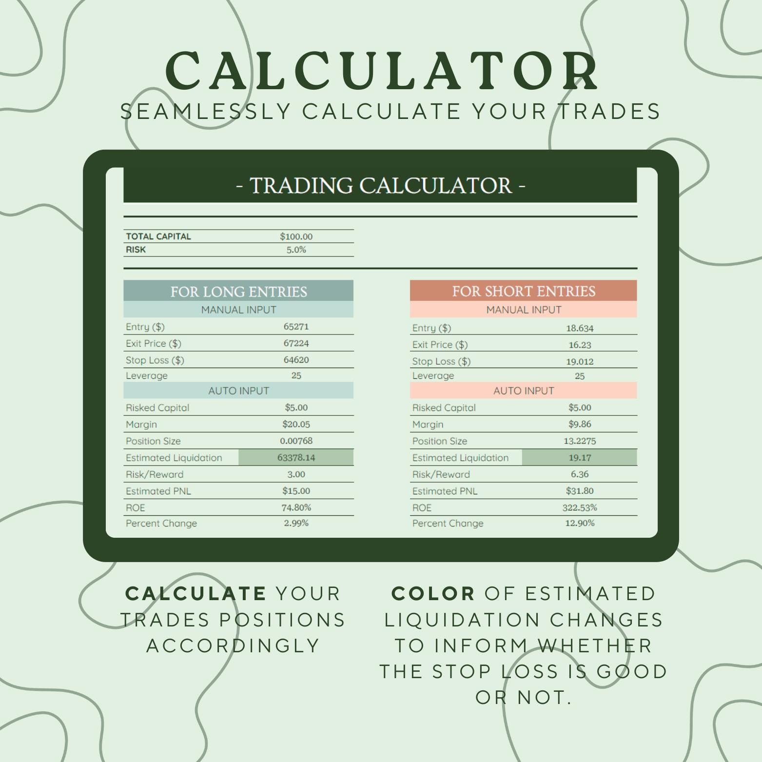 Crypto Trading Journal 2025 | Google Sheets | Dashboard Tracker | Trading  Calendar | Crypto Trading Calculator | Green Version - Etsy