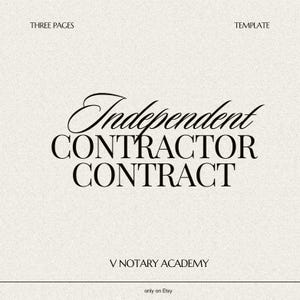 Independent Contractor Contract Template