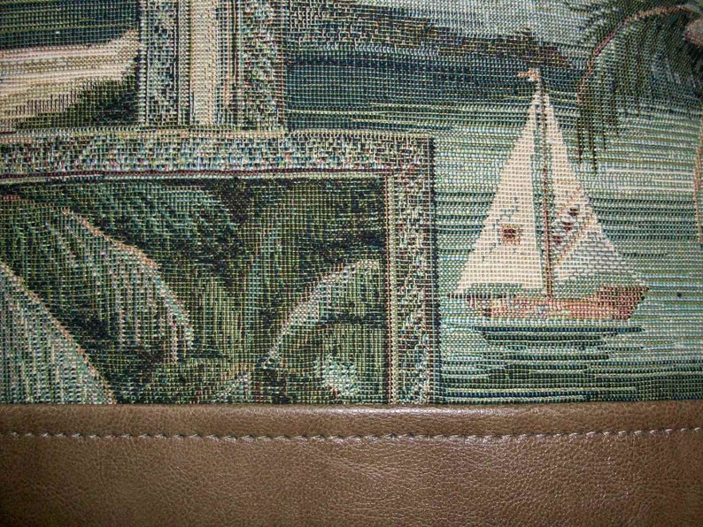 Peggy Tote Beach Scenes with Embrace Recycled Leather