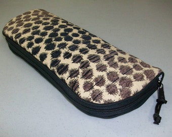 Flat Iron Bag - Black/Brown Spots - Two Lengths Available