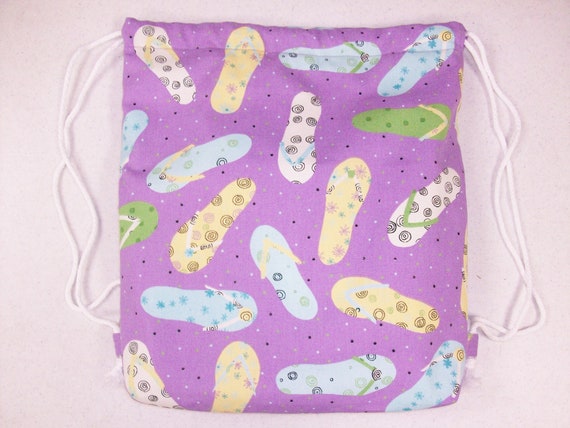 String Backpack - Flip Flops - Etsy display picture 2