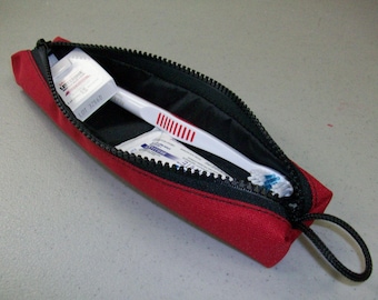 Lined Toothbrush Travel Pouch - Choose Your Color