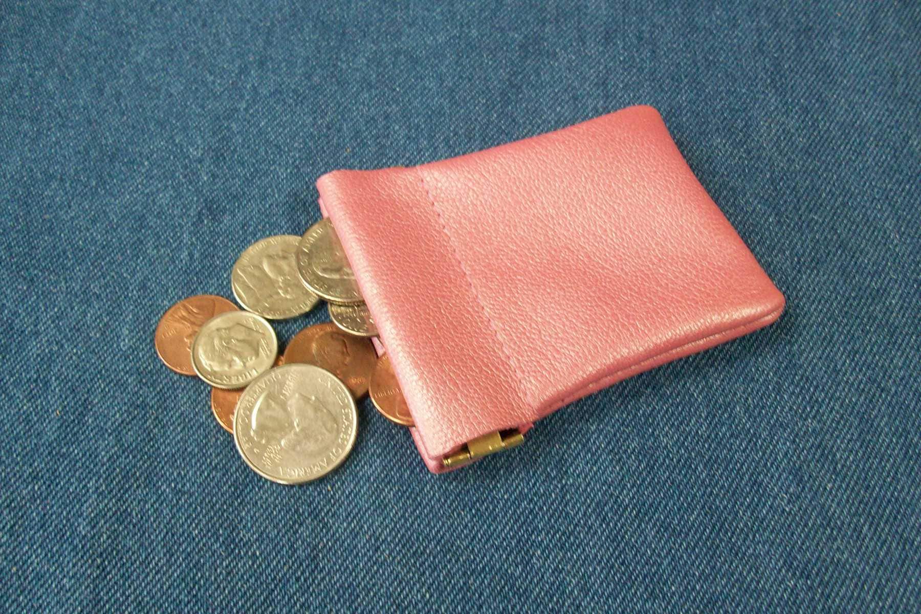 Leather Squeeze Coin Purse Pouch Change Holder For Men & Woman With Ke –  Borgasets