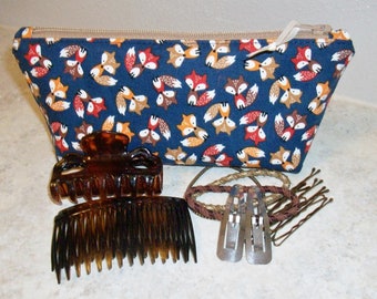 Small Wedge Bag - Fox Print