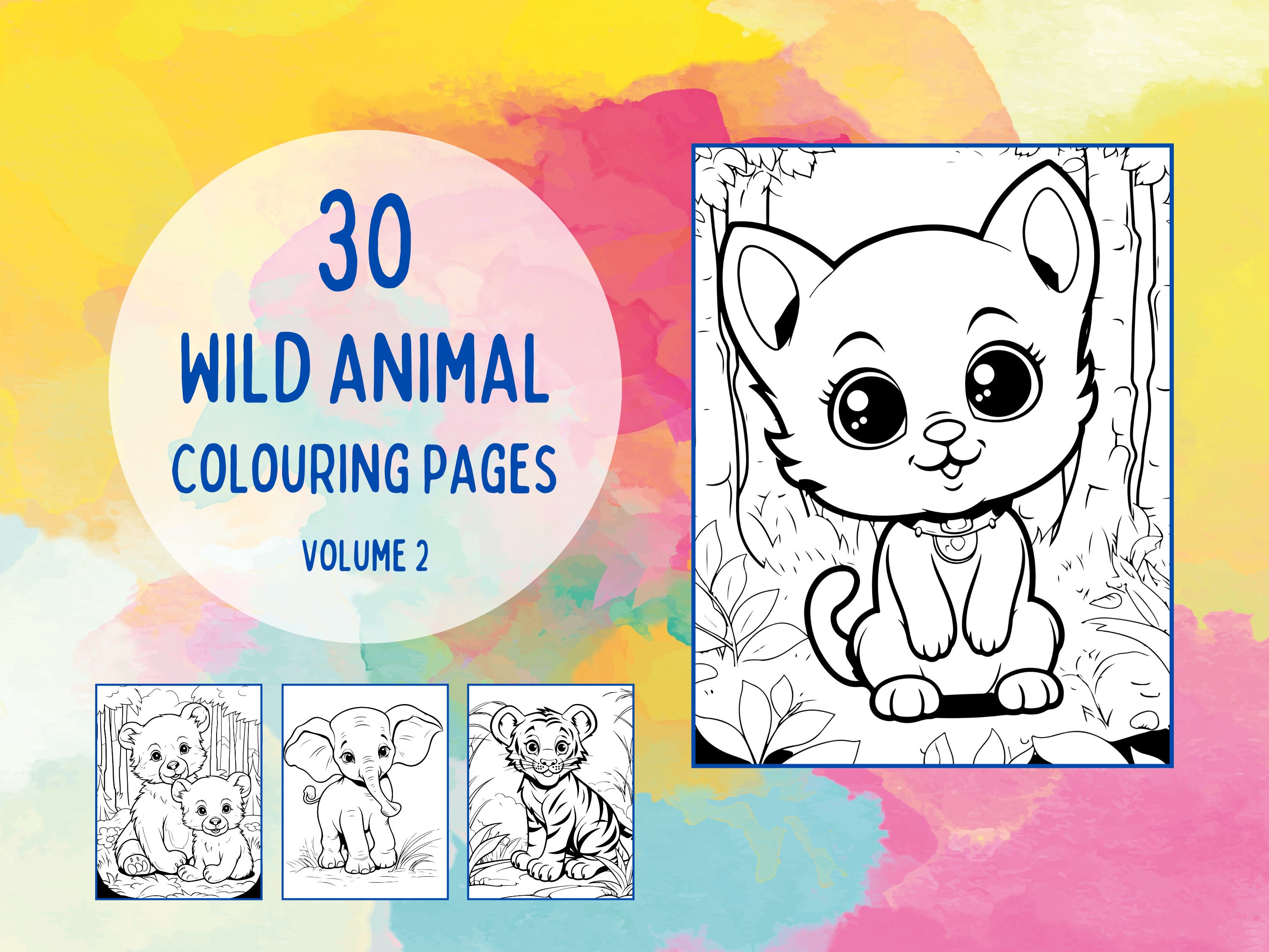 Wild Animal Colouring Pages Wild Animal Colouring Pages