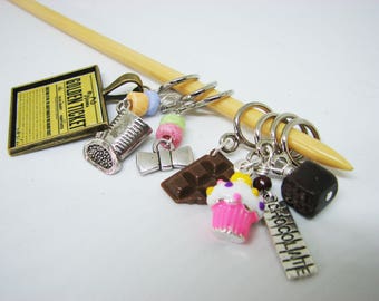Willy Wonka Candy & Chocolate Non-Snag Stitch Markers -