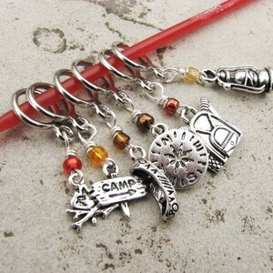 Camping Non-Snag Stitch Markers