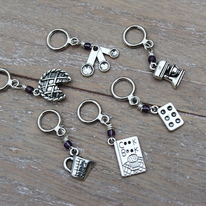 For the Love of Baking Non-Snag Stitch Markers