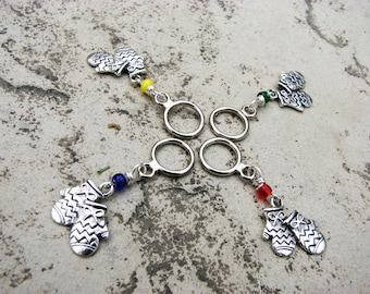 Pairs of Mittens - Non-Snag Stitch Markers