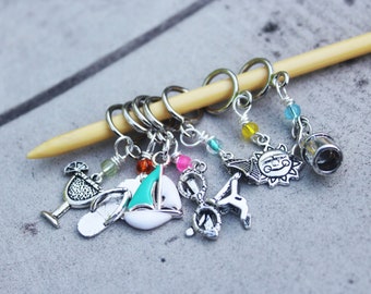 Summer at the Beach Non-Snag Stitch Markers