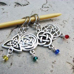Celtic Knot Non-Snag Stitch Markers Perfect for Cable Knitting image 2