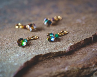 Aurora Borealis Cube Non-Snag Stitch Markers