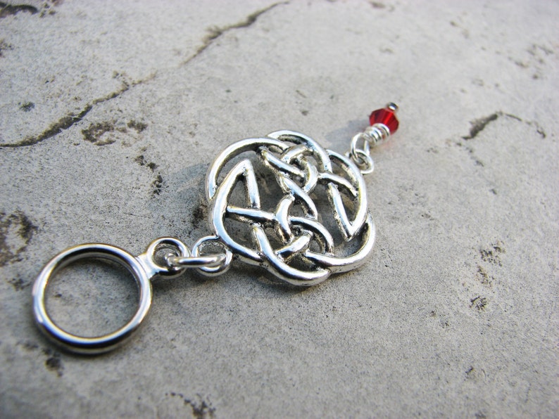 Celtic Knot Non-Snag Stitch Markers Perfect for Cable Knitting image 4