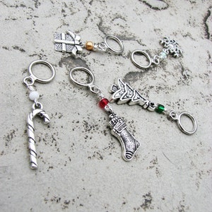 Christmas and Winter Non-Snag Stitch Markers image 2