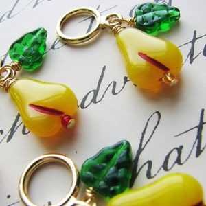 Vintage Pears Non-Snag Stitch Markers image 5