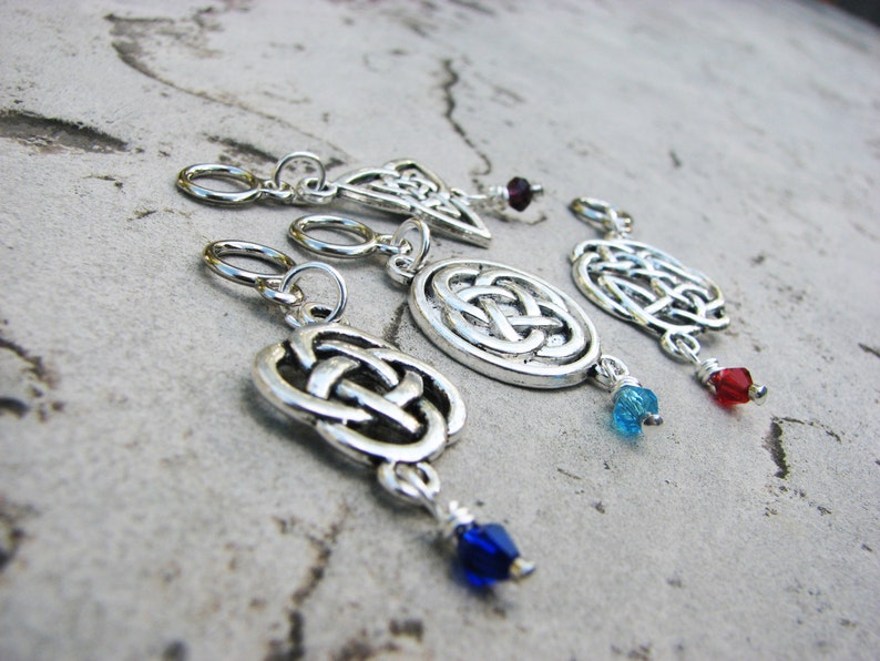 Celtic Knot Non-Snag Stitch Markers Perfect for Cable Knitting image 5