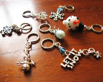 Let It Snow Stitch Markers