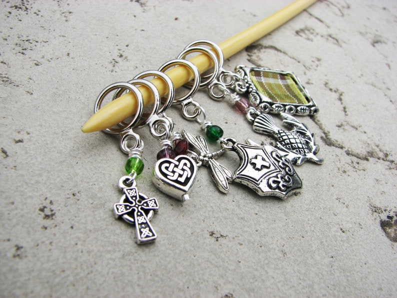 Outlander Inspired Non-Snag Stitch Markers image 1