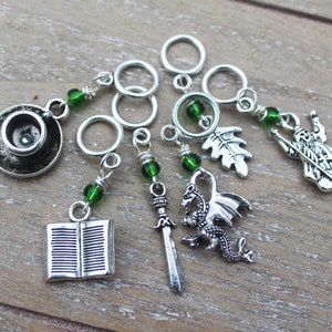 Middle Earth LOTR Non-Snag Stitch Markers image 1