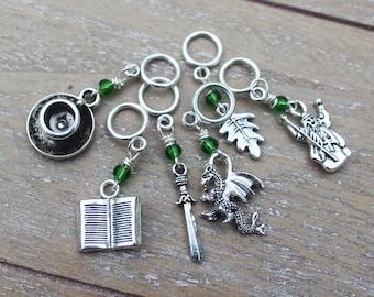 Middle Earth LOTR - Non-Snag Stitch Markers
