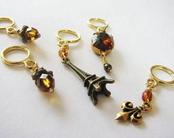 Parisian Steampunk Non-Snag Stitch Markers