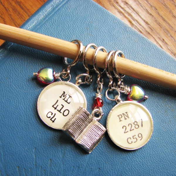 For the Love of a Library - Non-Snag Stitch Markers for Book Worms