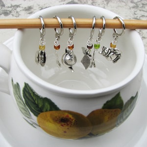 Tea Party Non-Snag Stitch Markers