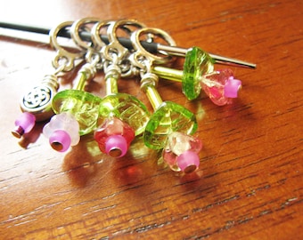 Heather Non-Snag Stitch Markers - Scottish Highlands