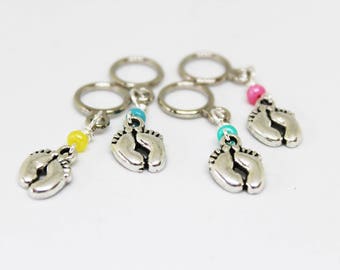 Baby Feet Non-Snag Stitch Markers
