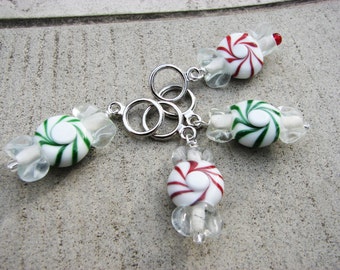 Peppermint Candy Stitch Markers