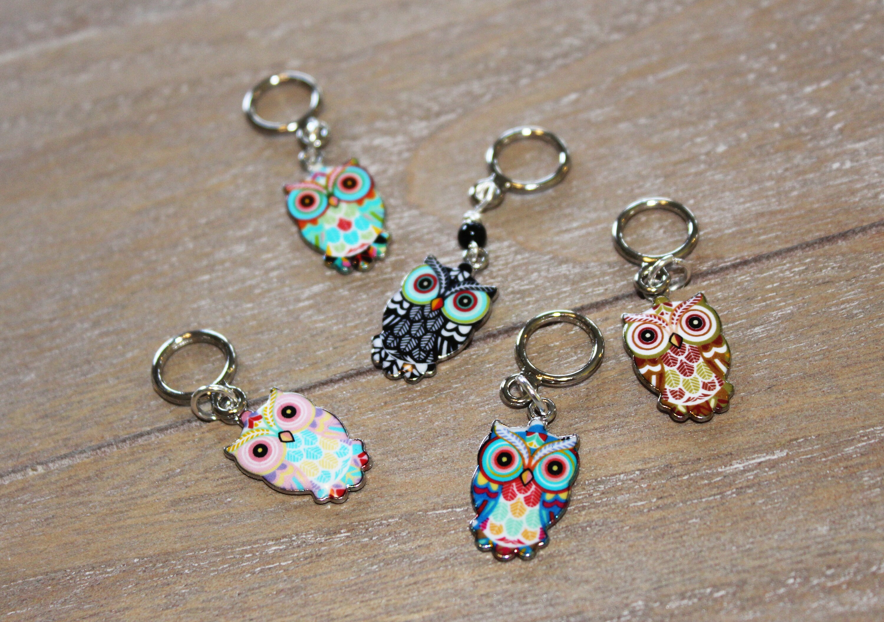 A Parliament of Owls Non-Snag Stitch Markers or Progress Keepers