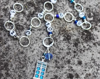 Doctor Who Row Counter and Progress Keeper Chain for Knitters