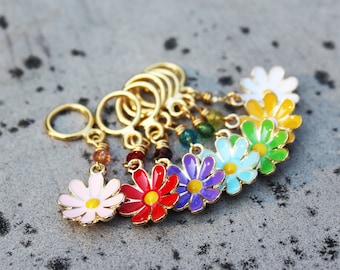 A Bouquet of Daisies Non-Snag Stitch Markers