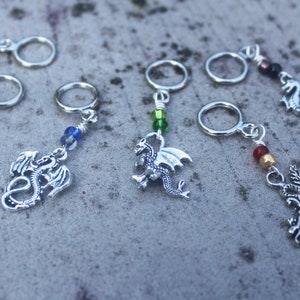 Dragons from Wizard and Dragon Rider Stories Non-Snag Stitch Markers image 2