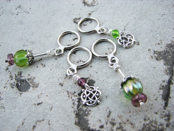 Celtic Thistle Non-Snag Stitch Markers
