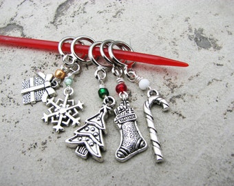 Christmas and Winter Non-Snag Stitch Markers