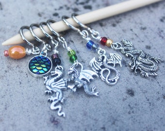 Dragons from Wizard Stories - Non-Snag Stitch Markers