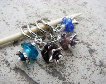 Flower Jewels Non-Snag Stitch Markers